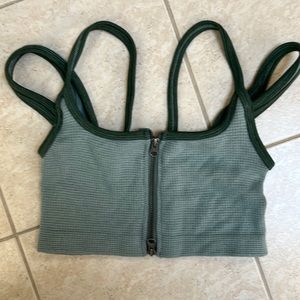 Urban Outfitters Cute for summer! Crop top. Zip front.